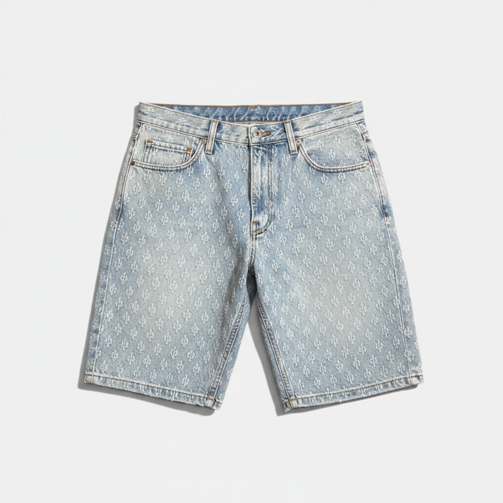 Mens Cropped Pants Summer Loose Straight Leg Trousers