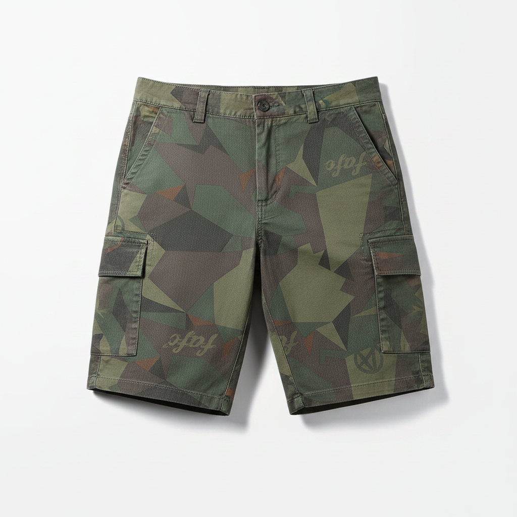 Stylish Camo Commuter Shorts For Men