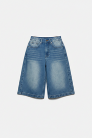 Women's Straight-Leg Loose Wide Leg Denim Shorts