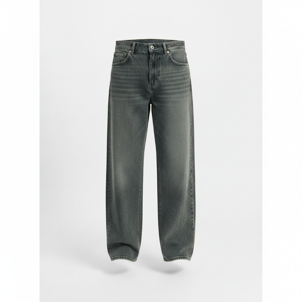 Unlined Loose Straight Pants