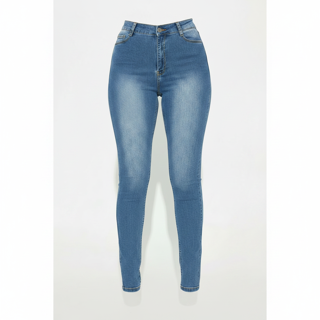 Women's High Waist Slim-fit Pure Elastic Slimming Jeans