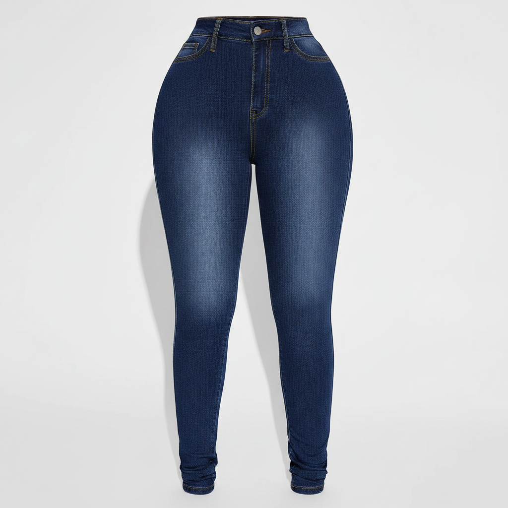 Women's High Waist Slim-fit Pure Elastic Slimming Jeans