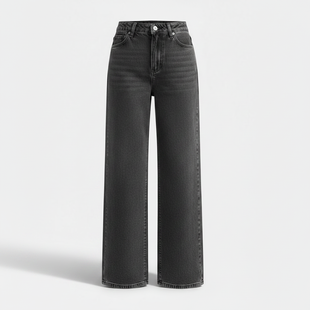 Womens Stylish Loose-fit Slimming American-style Washed Denim Jeans