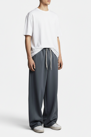 Loose High-Street Straight-Leg Long Trousers – Designer-Inspired Style