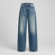 Women's American-Style Retro Wide-Leg Jeans