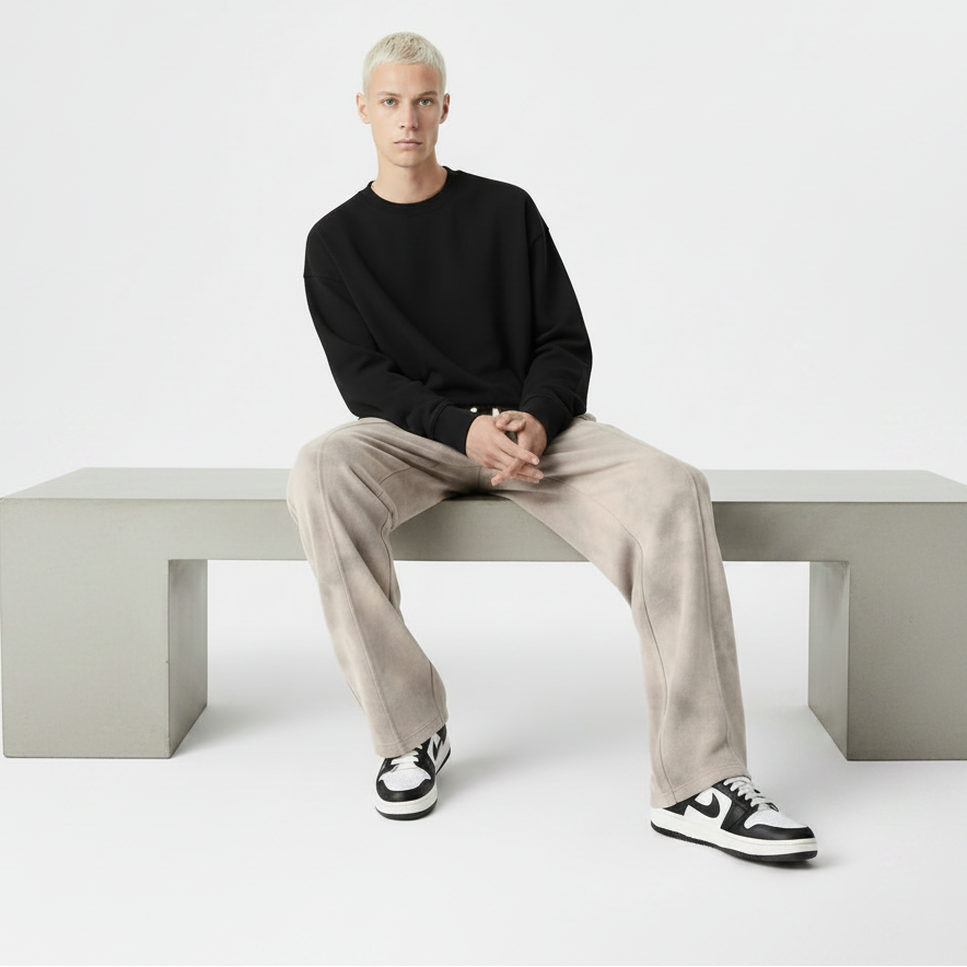 Men's Retro Casual Loose Wide-Leg Pants