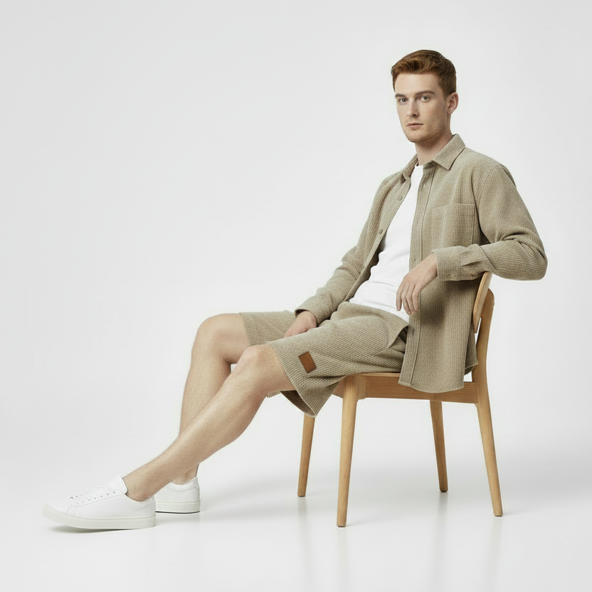 Men's Corduroy Casual Workwear Shorts
