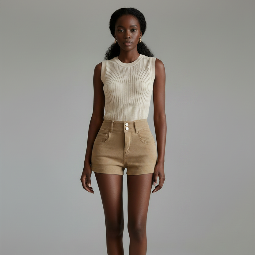 Innocently Seductive Chic Ultra-Short Versatile Bodycon Hot Pants