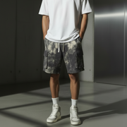 Men's Tie-Dye Cropped Shorts – Simple Workwear Style