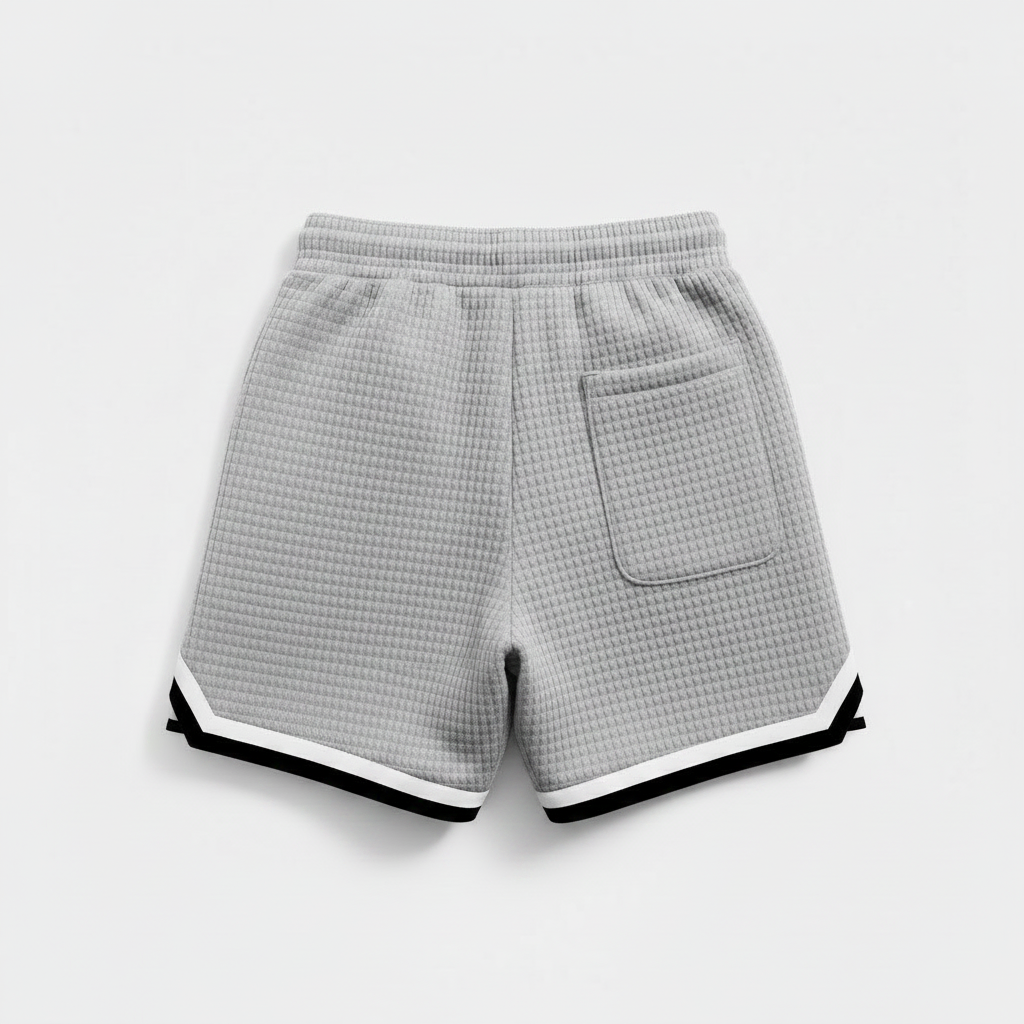 Men's Casual Loose Striped Webbing Trendy Plaid Sports Shorts