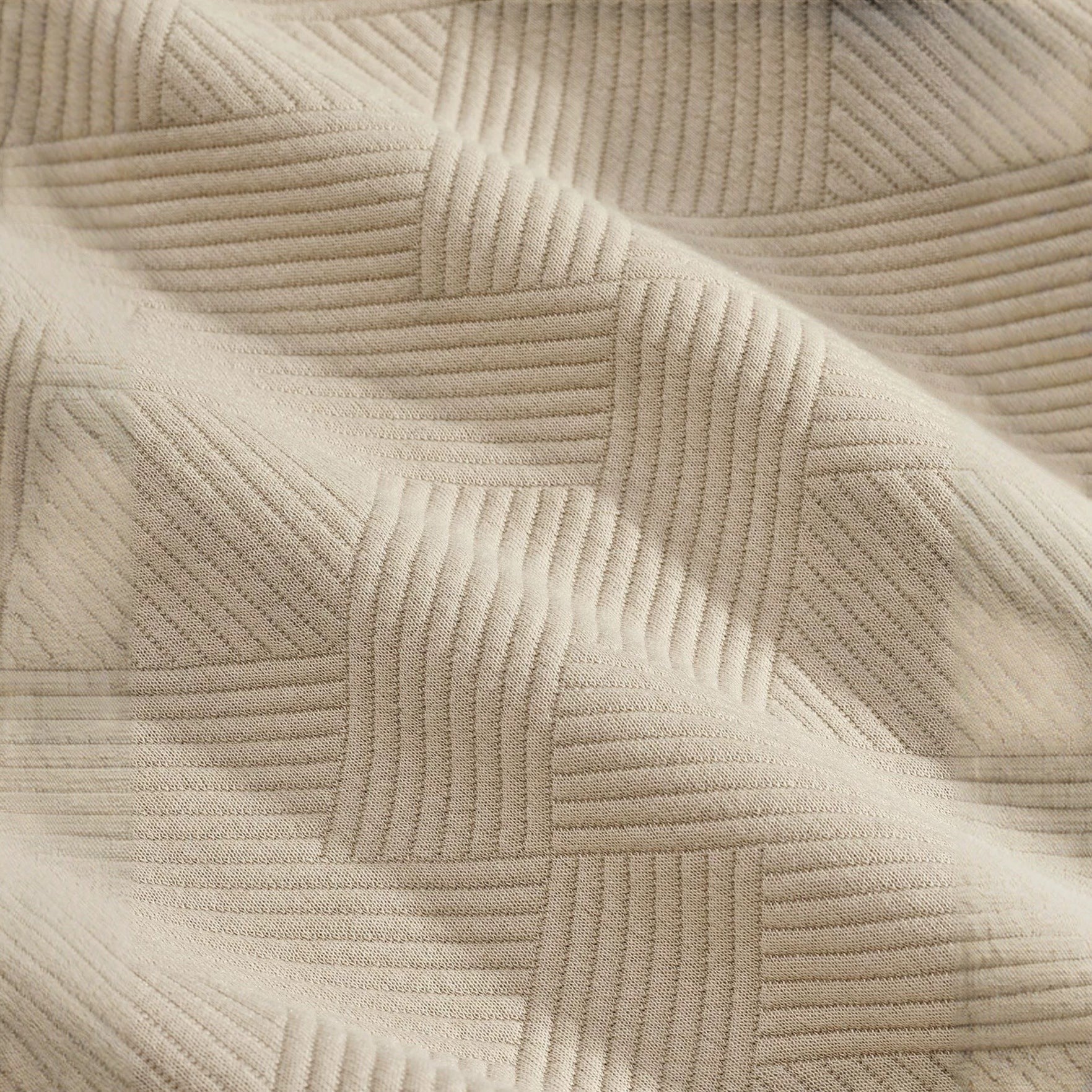 Allzom bege bege shorts de poliéster com jacquard leve e corte descontraído, ideais para desporto.