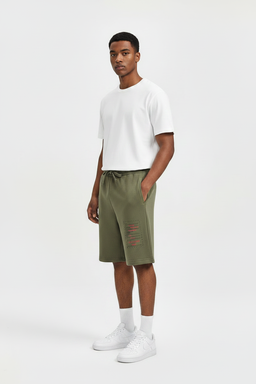 Shorts de sport décontractés imprimés amples pour hommes avec cordon de serrage