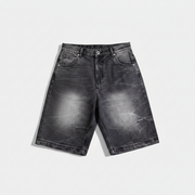 Loose Casual Straight-leg Washed Do The Old Cowboy Shorts Men