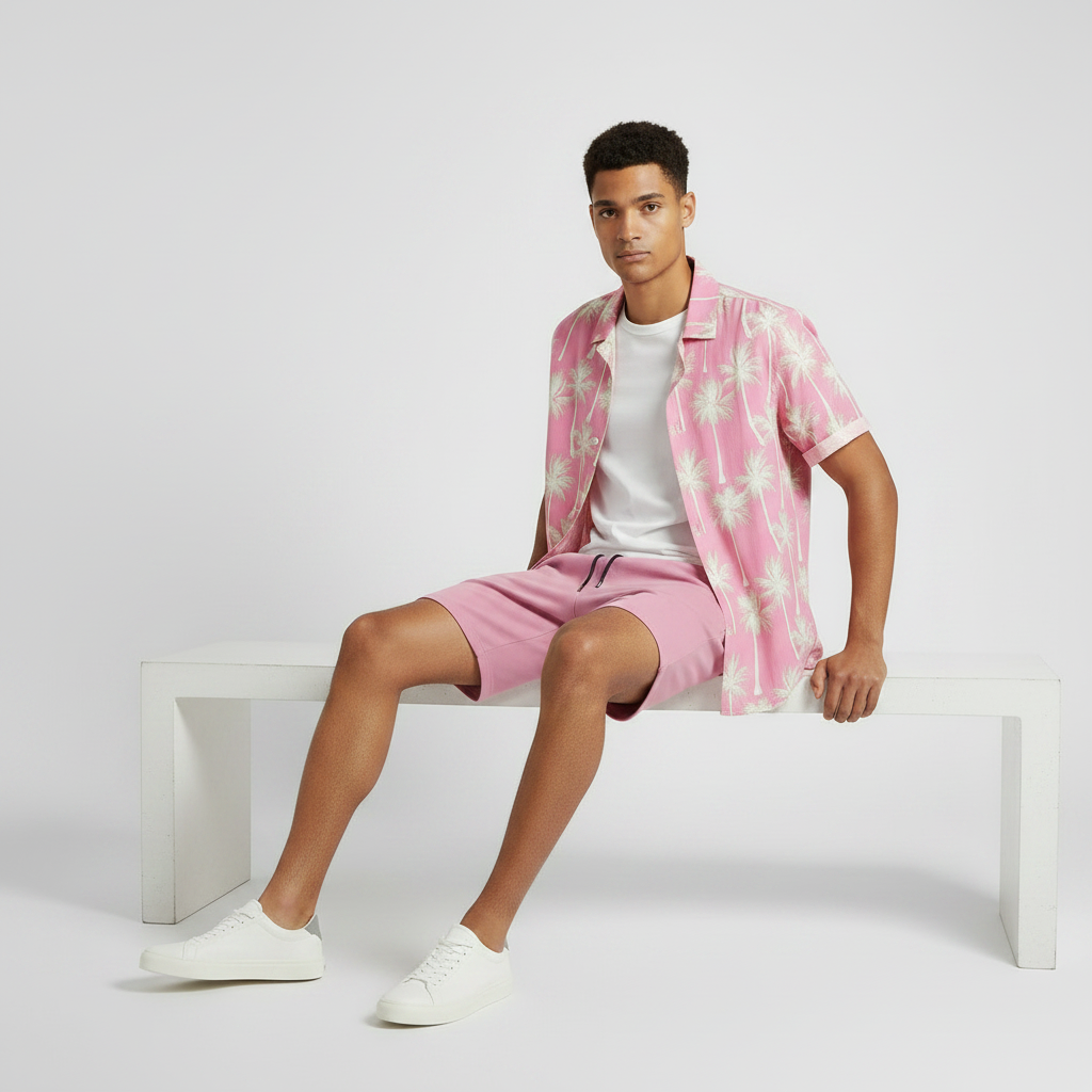 Casual Mens Summer Street-style Outfit