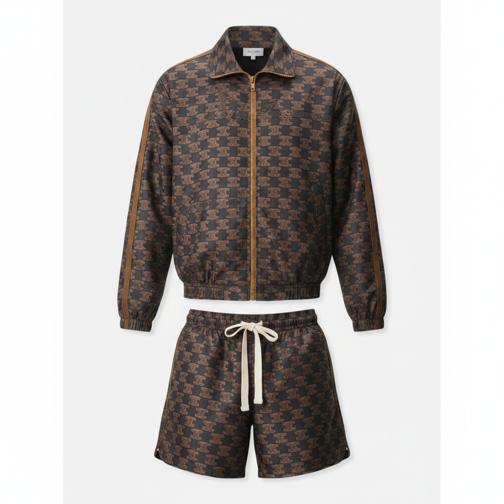 Men's Casual Shorts & Sun Protection Jacket Set