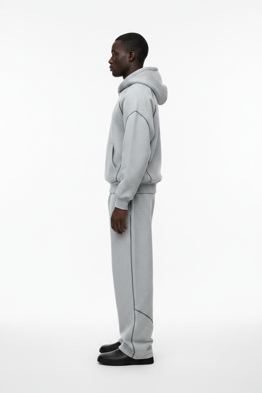 Men's Hooded Cardigan & Sweatpants Set