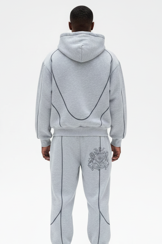 Men's Hooded Cardigan & Sweatpants Set