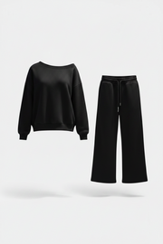 Women's Casual Sports Round Neck Loose Hoodie & Casual Pants Set