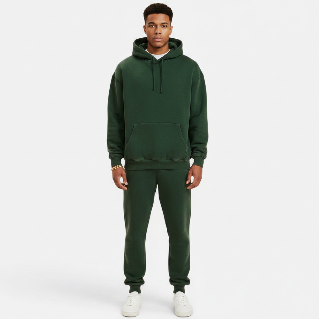 Men's Retro Velvet Padded Hooded Sweatshirt – Warm Fashion Hoodie