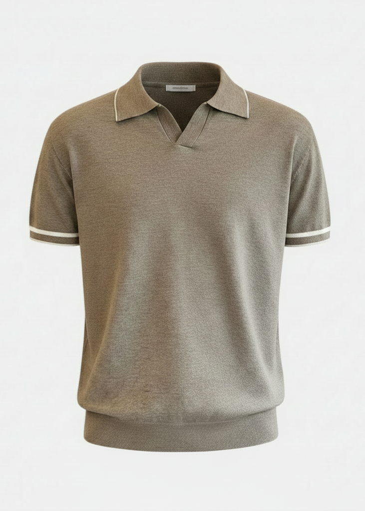 Japanese Style Colorblock Vneck Drapey Breathable Tshirt