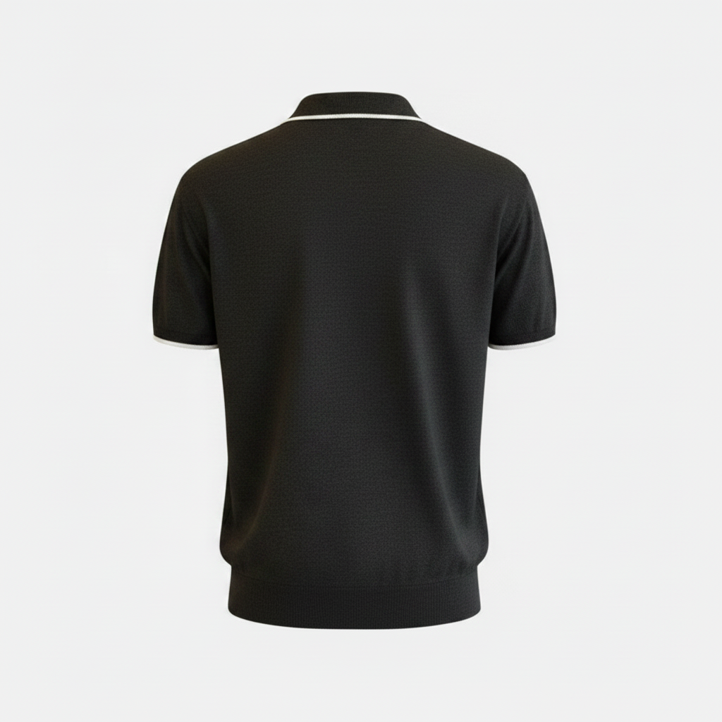 Japanese Style Colorblock Vneck Drapey Breathable Tshirt