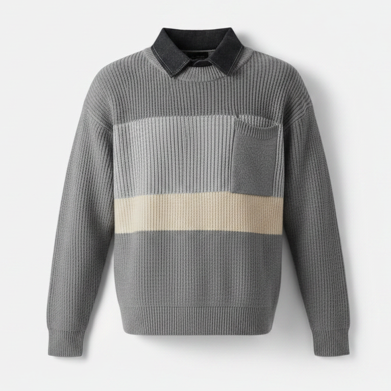 Men's Loose All-Match Knitwear Coat – Autumn Winter Handsome Sweater