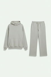 Women's Hooded Fleece-Lined Loose Sweatshirt Set