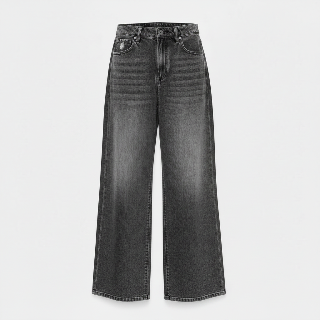 Women's Casual Straight Loose Washed Jeans