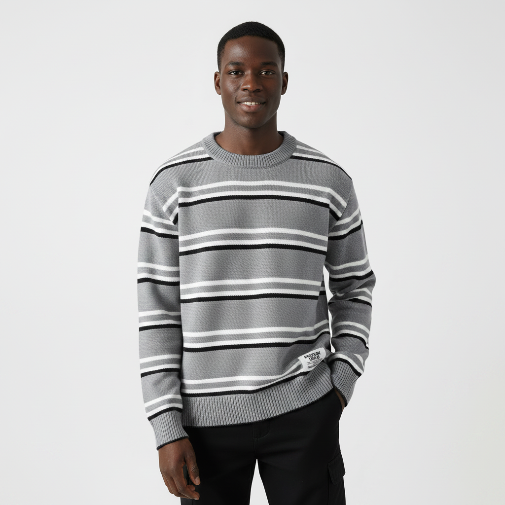 Men's Thickened American Fashion Knitwear Coat