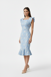 Dames Mode Zomer Nieuwe Geëmboste Jurk