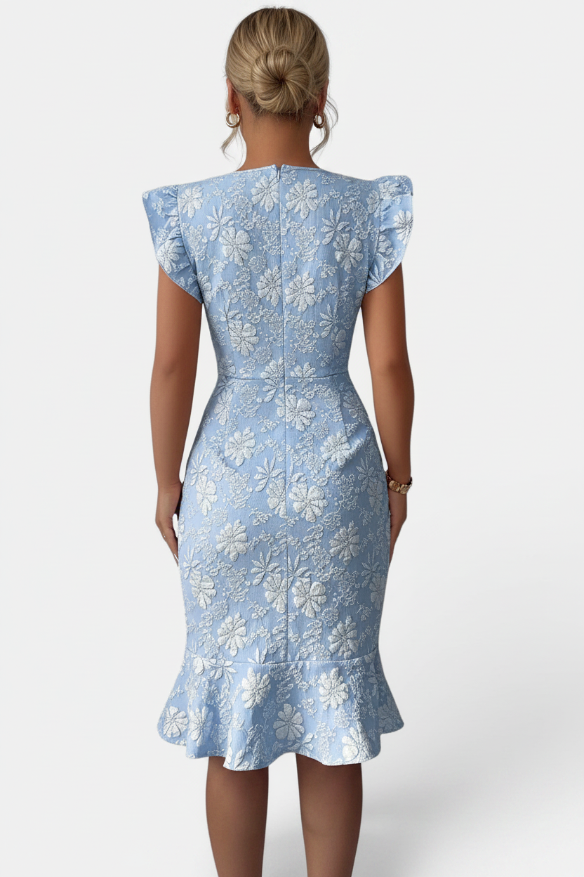 Women's Fashion Summer New Embossed Dress