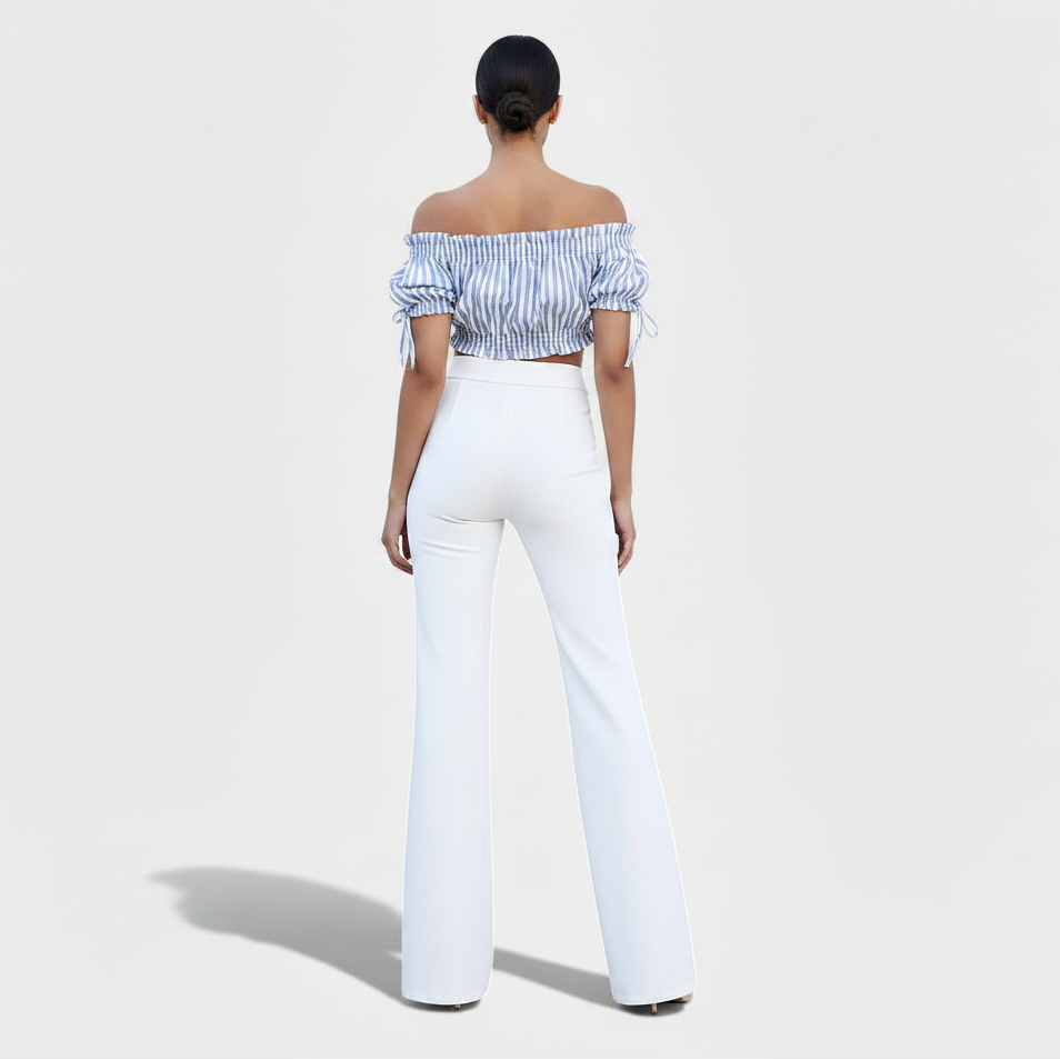 Women's High Waisted Flared Pants
