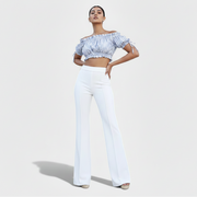 Women's High Waisted Flared Pants