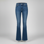 Womens Stretchy Flared Denim Jeans