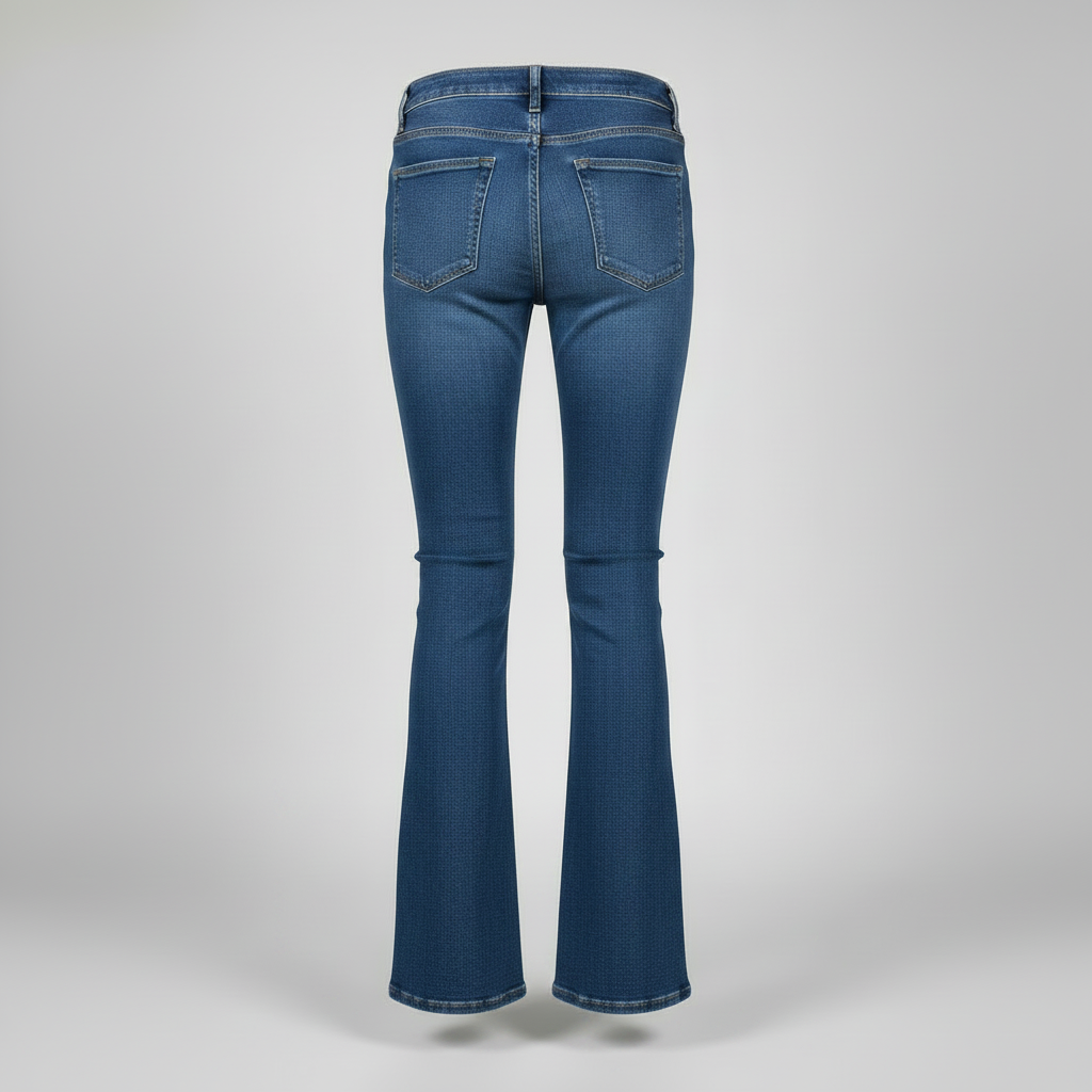 Womens Stretchy Flared Denim Jeans