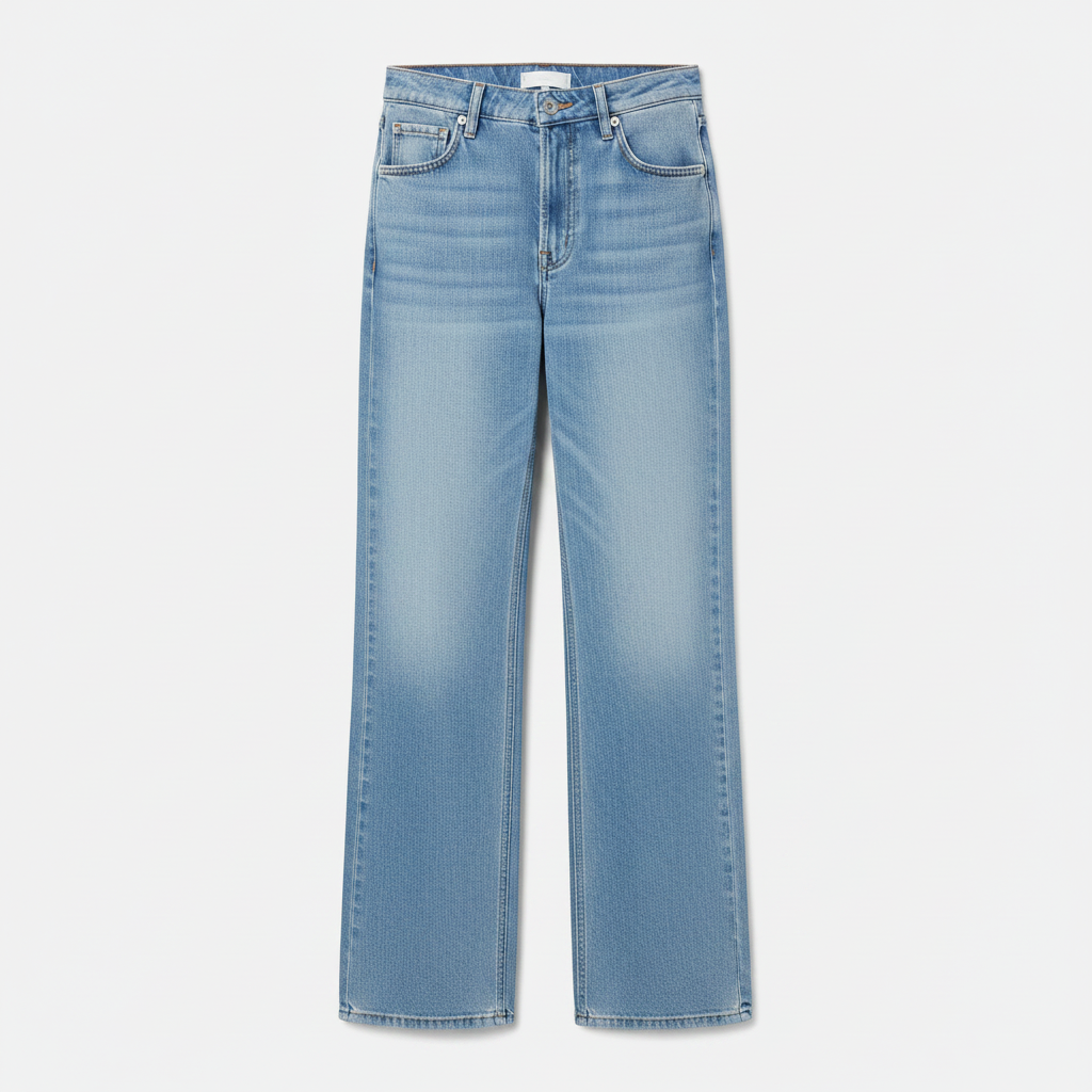Women's Asymmetric Low-rise Loose-fit Denim Jeans