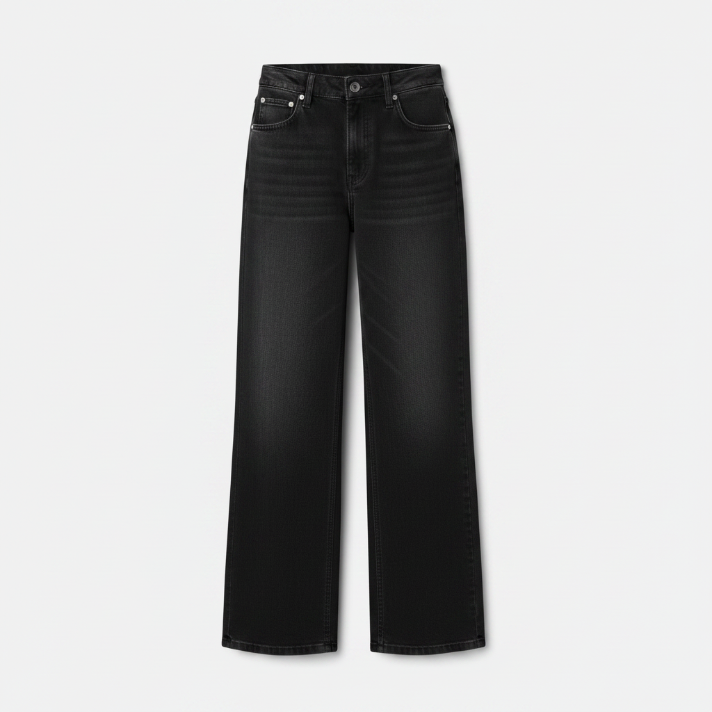 Women's Asymmetric Low-rise Loose-fit Denim Jeans