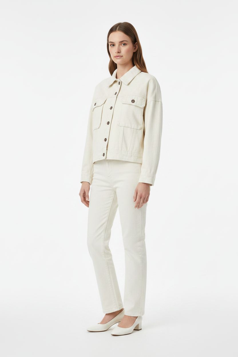 Women's Single-Breasted Loose Short Coat