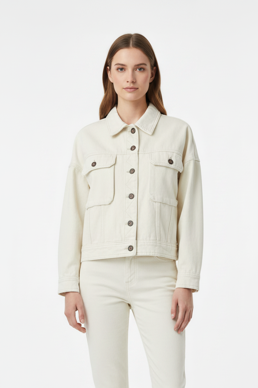 Women's Single-Breasted Loose Short Coat