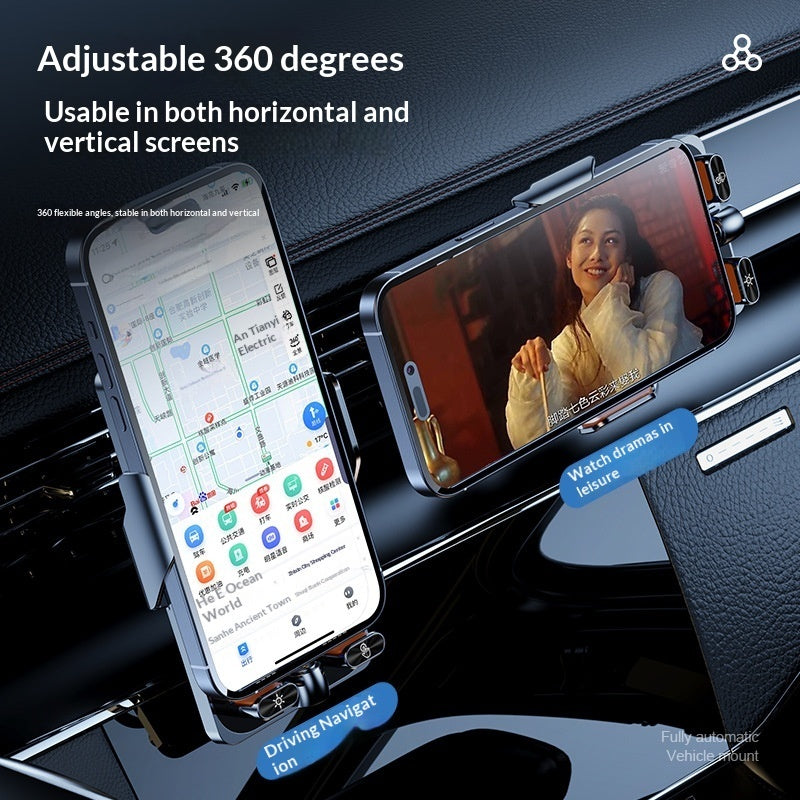 Transparent Smart Sensing Wireless Car Charger Holder
