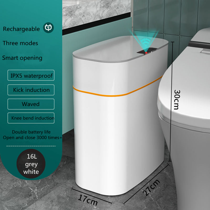 Motion sensor trash bin