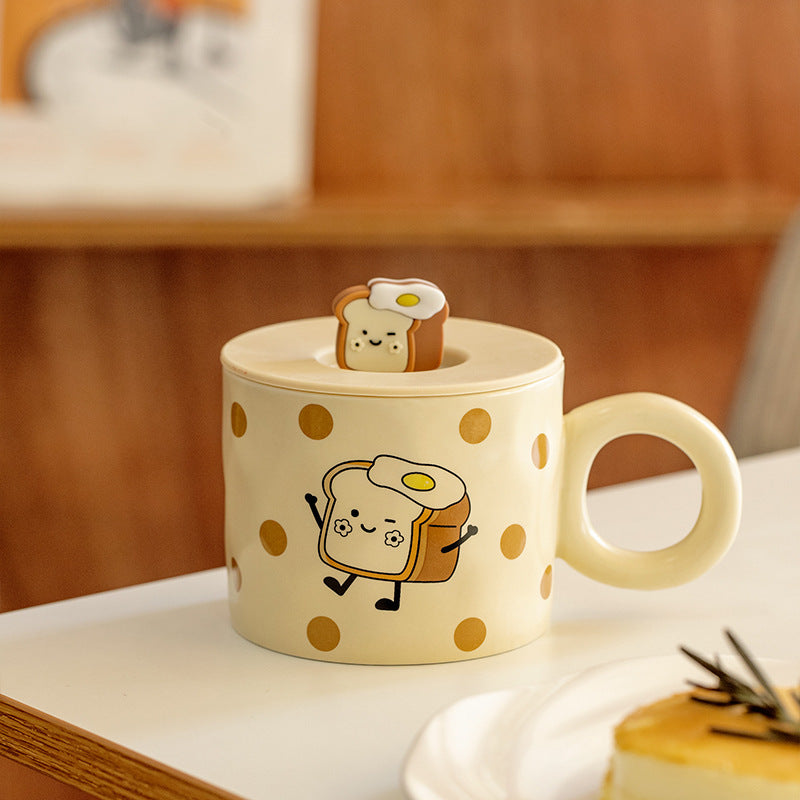Cream Wind Band Cover Mug