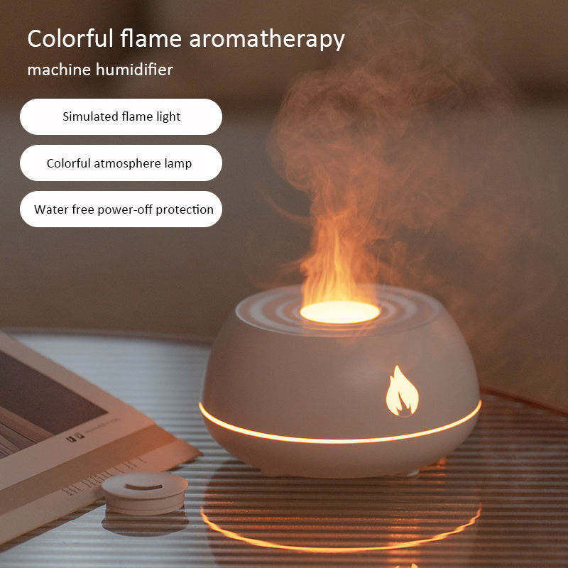 Flame Humidifier Aromatherapy Diffuser 130ml