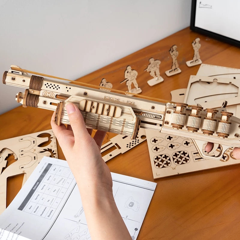 Robotime ROKR Revolver Gun (3D Wooden Puzzle)