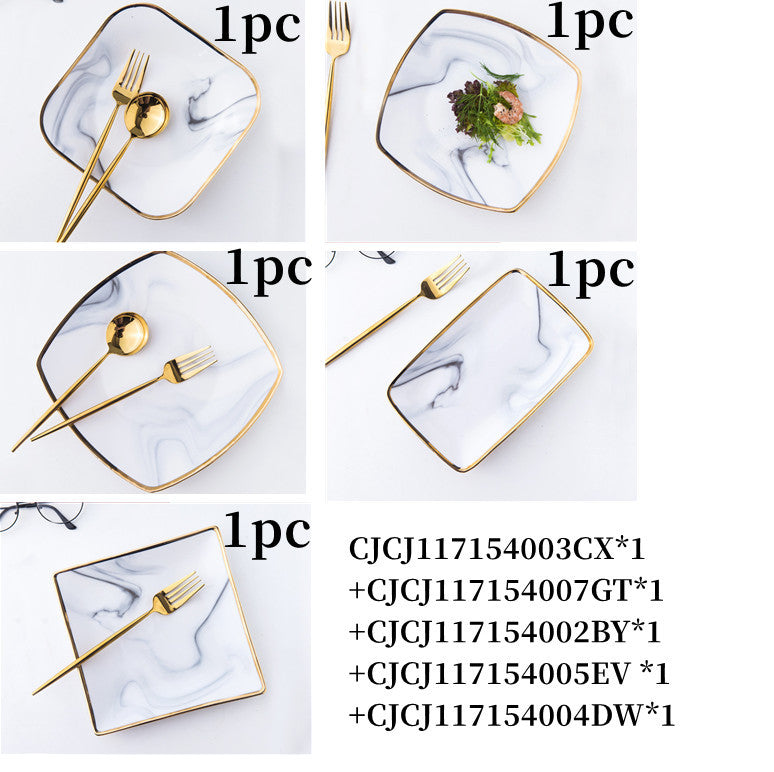 Japanese Style Combination Tableware Set, Household Ceramic Dishes And Dishes