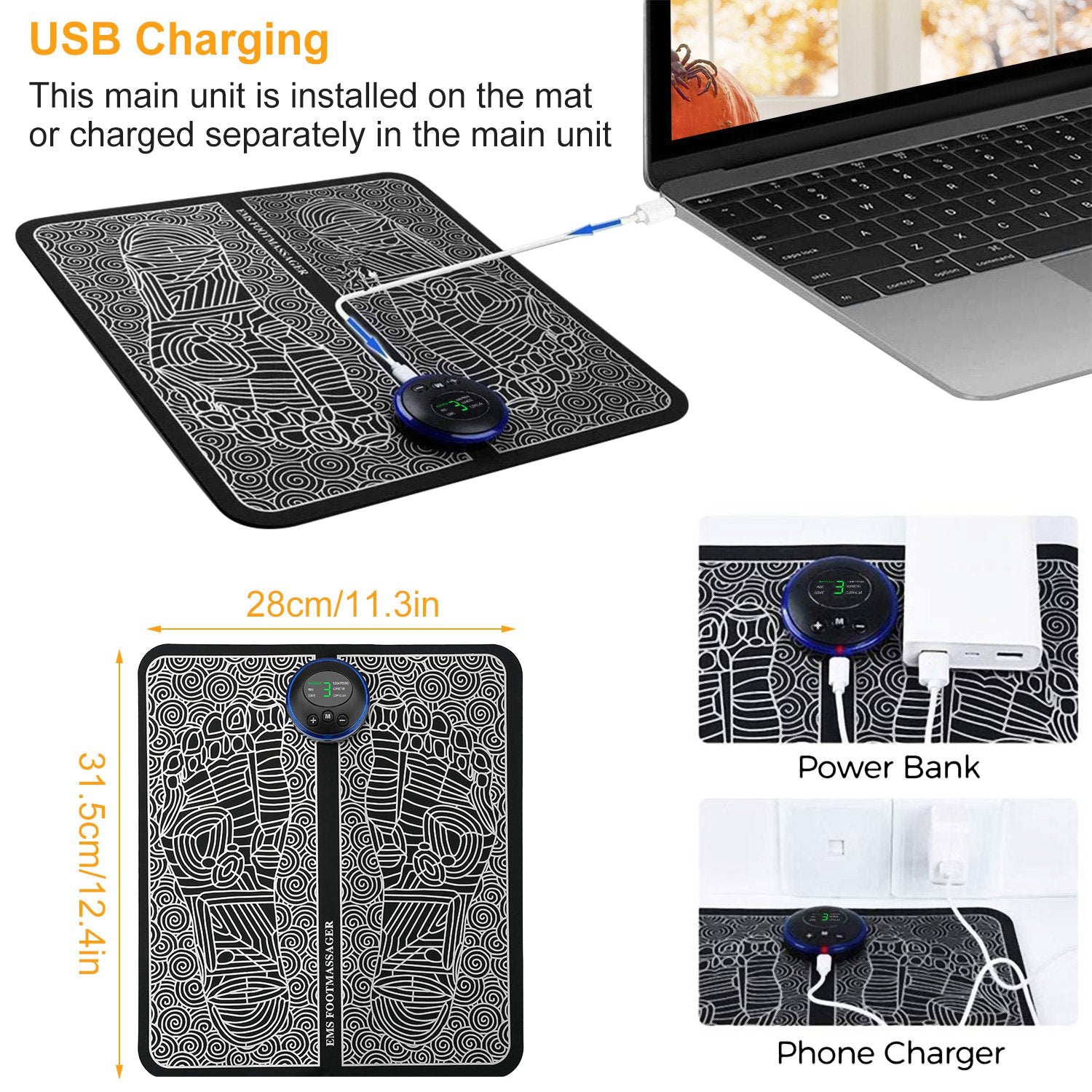 Electric EMS Foot Massage Pad