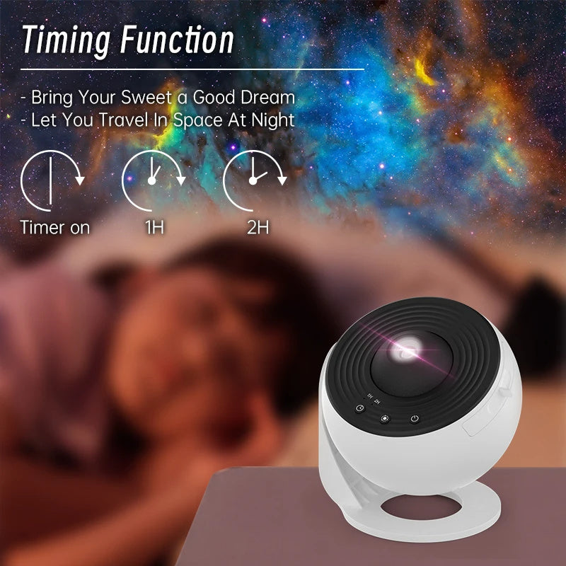 360° Rotating Galaxy & Starry Sky Planetarium Projector