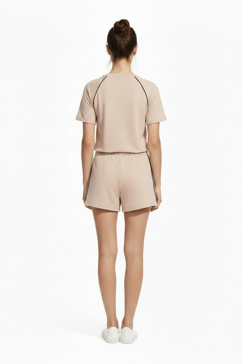 Women's Casual Short Sleeve T-Shirt & Shorts Set