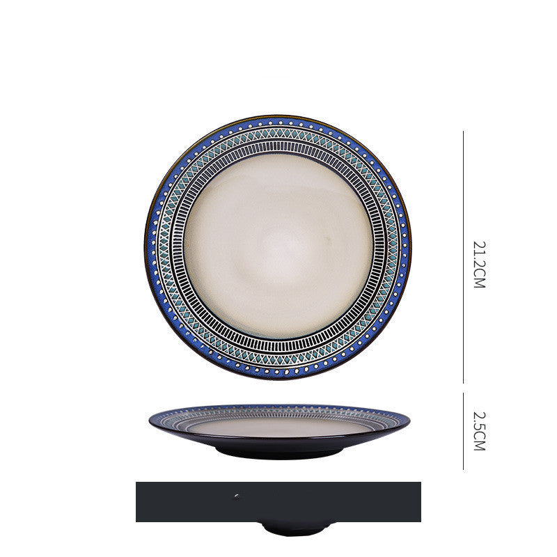 Dish Dishes Western-style Household Dishes Fruit Dishes Flat Dishes Nordic Tableware