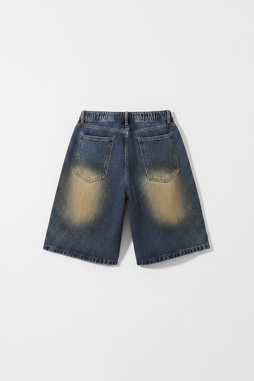 American High Street Make Old Ripped Jeans